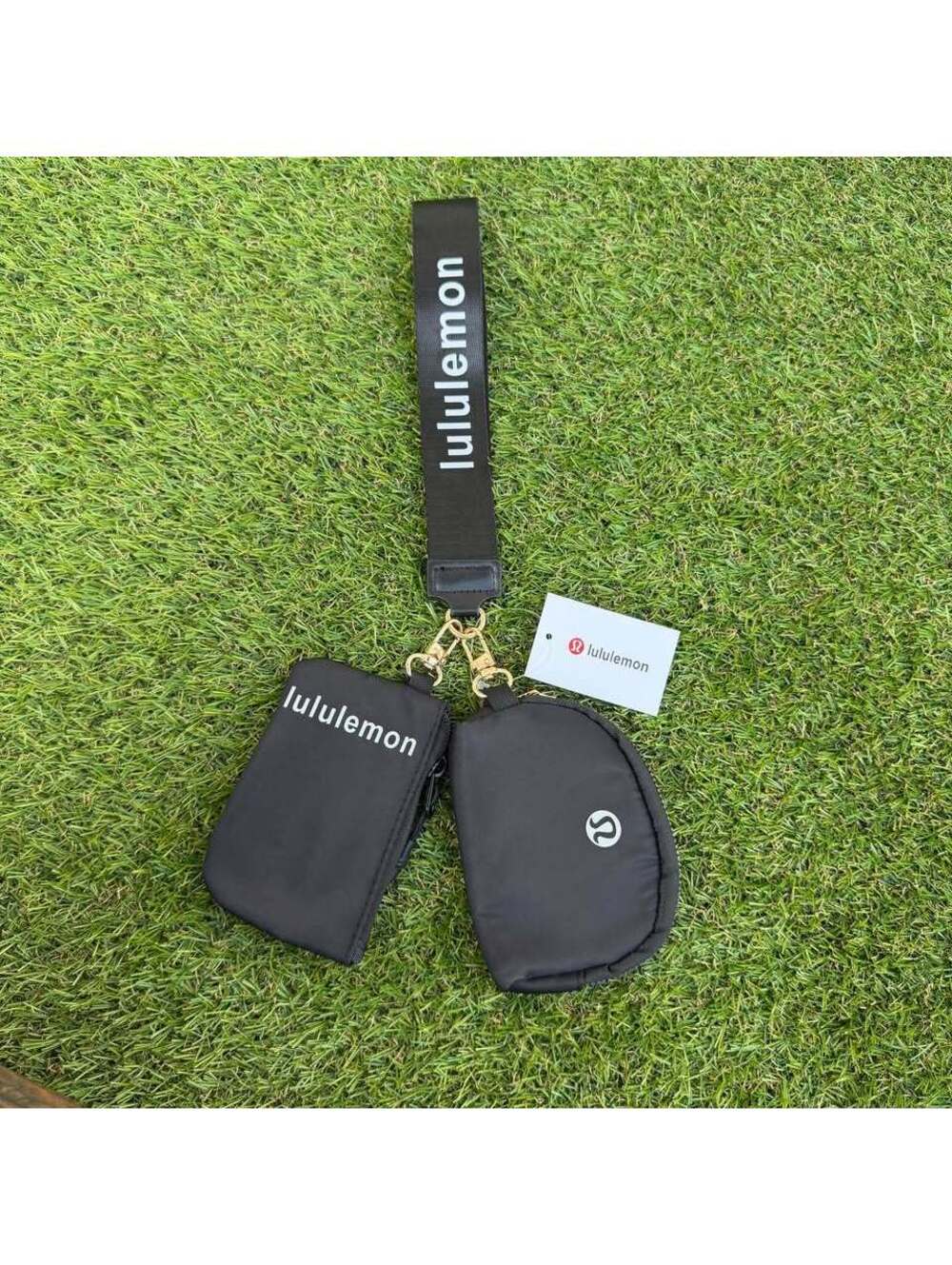 Lululemon Dual Pouch Wristlet - Black